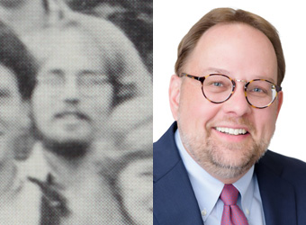 Michael Allen in Law School and today