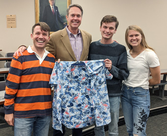Students, George Geis and shirt