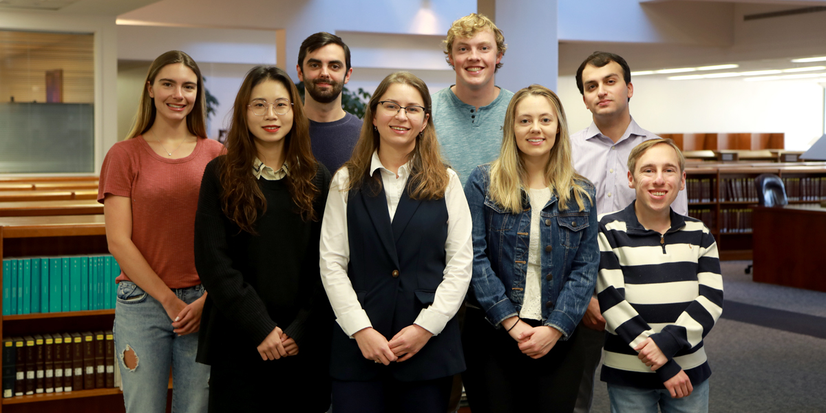 Olena Protsenko and students