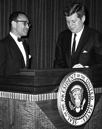 Mortimer Caplin and John F. Kennedy