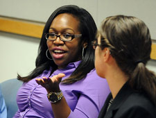 Students discuss externships