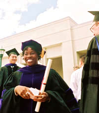 accepting diplomas