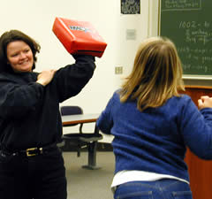 Fielding taught students to punch.