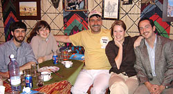 Students at a Palmyra restaurant