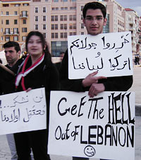 Beirut protestors