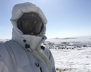 B. Matthew Hornor in artic Iqaluit