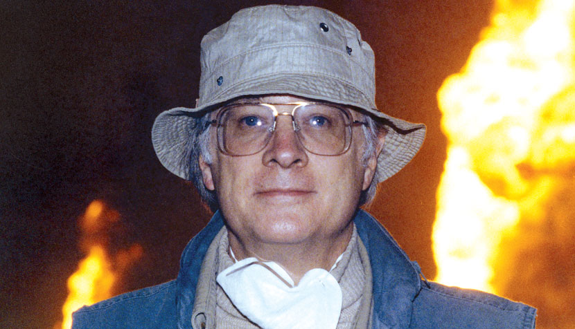 Moore in an oil field