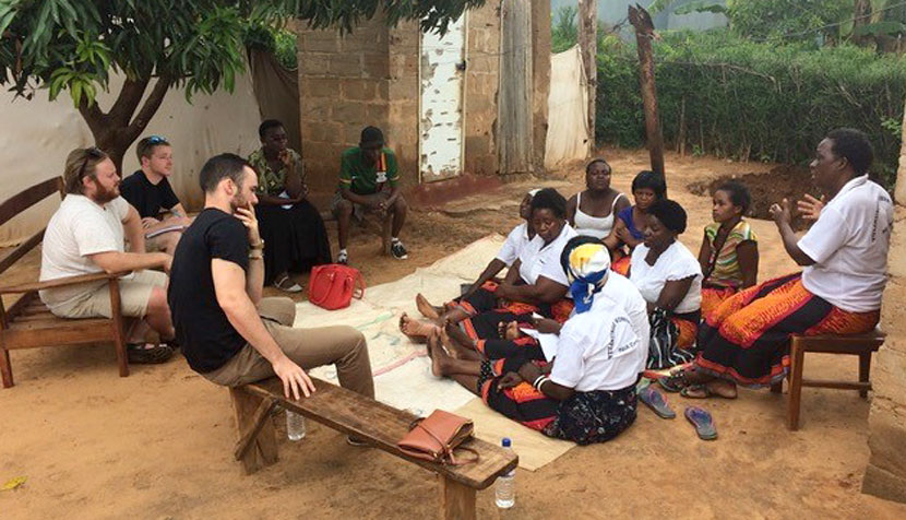 Cowan Fellows meet with Zambians.