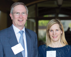 Mahoney with his wife, Julia